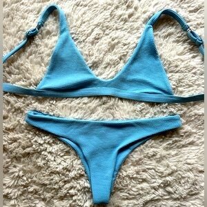 Zaful baby blue size 8 bikini.
